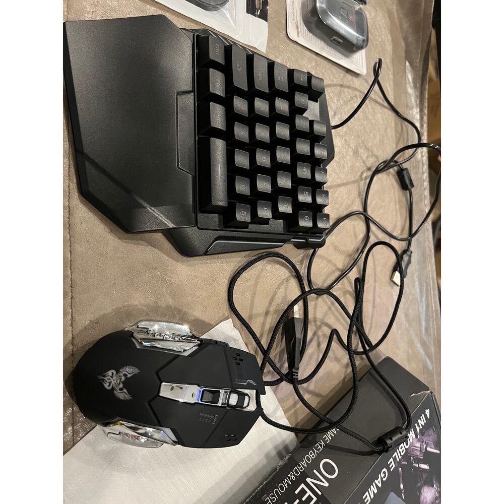 Half Hand Gaming Keyboard And Mouse Combo Laelr 35 Keys PUBG Wired Mechanical RG - Picture 15 of 17